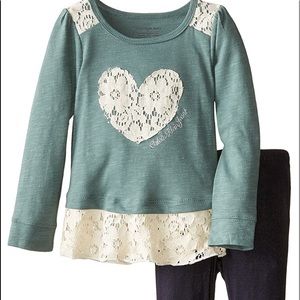 Calvin Klein Green Tunic with Legging Set